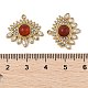 Подвески-глаза из натурального сердолика (окрашенного и нагретого) STAS-P380-24G-03-3