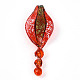 Ручной золотой песок Lampwork большие кулоны LAMP-T023-09-2