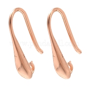 Стойки покрытие латунь серьги крючки KK-C081-06RG