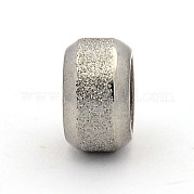 Текстурированные бусины из нержавеющей стали STAS-M003-10P