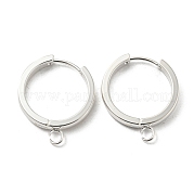 201 фурнитура для сережек-колец Huggie Hoop из нержавеющей стали STAS-A167-01P-S
