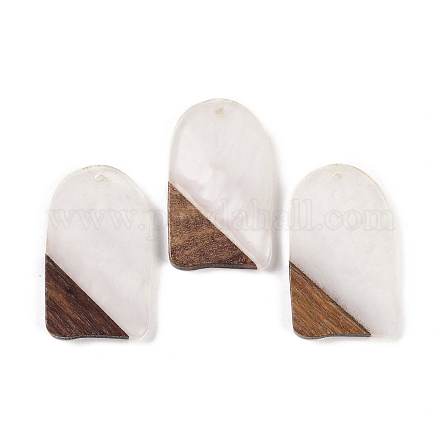 Подвески из смолы и дерева WOOD-F015-13C-1