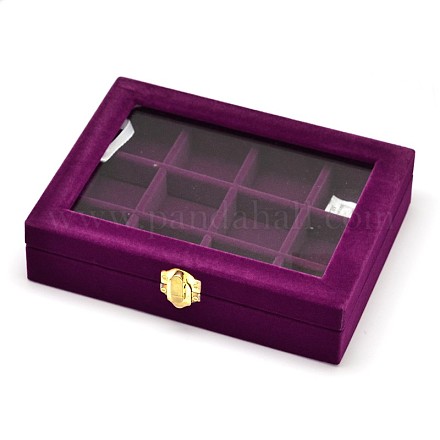 Деревянные прямоугольные шкатулки OBOX-L001-04B-1