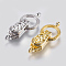 Brass Fold Over Magnetic Clasps, Mixed Color, 31mm