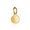 Ion Plating(IP) 304 Stainless Steel Pendants, with Jump Ring, Flat Round Charm, Stamping Blank Tag, Golden, 7.5x6x1mm, Hole: 3.5mm