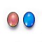 Glass Cabochons, Changing Color Mood Cabochons, Oval, Colorful, 18x13x5.5mm