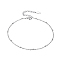 925 Sterling Silver Satellite Chain Anklets for Women, Silver, 8-1/4 inch(210mm)