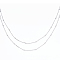 304 Stainless Steel Cable Chains, Satellite Chains, with Round Beads, Soldered, Flat Oval, Stainless Steel Color,  2x1.6x0.3mm, about 39.37 inch(1m)/strand, 2 strands