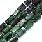 Natural Ruby in Zoisite Beads Strands, Nuggets, 6~12x6~7mm, Hole: 0.8mm, about 26~35pcs/strand, 15.55''~16.14''(39.5~41cm)