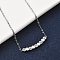 304 Stainless Steel Hexagon Pendant Necklaces, Stainless Steel Color, 18.78 inch(47.7cm)