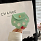 DIY Paw Print Clutch Bag Making Kits, Including PU Fabric, Needle and Wire, Dark Sea Green, 8.5x10x1cm