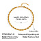 8MM 304 Stainless Steel Rope Chain Necklaces for Women, Real 18K Gold Plated, 16.93 inch(43cm)