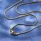 304 Stainless Steel Snake Chain Necklace Making, with Lobster Claw Clasps, Golden, 17.7 inch(45cm)