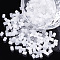 Glass Bugle Seed Beads, Imitation Cat Eye, Round Hole, White, 2~2.5x2.5mm, Hole: 0.8mm, about 450g/bag
