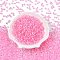 6/0 Inside Colours Transparent Glass Seed Beads, Teardrop, Top Drilled, Hot Pink, 4~4.5x4x3mm, Hole: 1~1.2mm, about 100pcs/10g