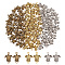 120Pcs 3 Colors Tibetan Style Zinc Alloy Connector Charms, Turtle Links, Mixed Color, 20.5x14x3.5mm, Hole: 2mm, 40pcs/color