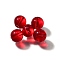 K9 Glass, Imitation Austrian Crystal Beads, Round, FireBrick, 7.5x8mm, Hole: 1.4mm