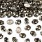 Preciosa® MAXIMA Crystal Fancy Stones, Czech Crystal, 435 12 601 Oval, Dura Foiling, 40010 Black Diamond, 8x6mm