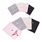 8Pcs 8 Style Square Velvet Jewelry Bags, with Snap Fastener, Mixed Color, 7~10x7~10x0.95~1cm, 1pc/style