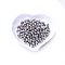 Brass Beads, Long-Lasting Plated, Round, Platinum, 1/8 inch(3mm), Hole: 1mm