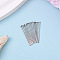 Brass Flat Head Pins, Nickel Free, Real Platinum Plated, 25x0.7mm, Head: 2mm