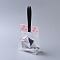Plastic Transparent Gift Bag, Storage Bags, Self Seal Bag, Top Seal, Rectangle, with Cartoon Card and Sling, Hole and Nail, Pearl Pink, 32.5x17x7cm, 10set/bag