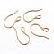 Ion Plating(IP) 304 Stainless Steel Earring Hooks, Ear Wire, with Horizontal Loop, Golden, 22x11.5x1mm, 18 Gauge, Hole: 2.5x3.5mm