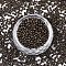 TOHO Round Seed Beads, 11/0, Japanese Seed Beads, (1706) Gilded Marble Black, 11/0, 2x1.5mm, Hole: 0.5mm, about 20000pcs/bag, 100g/bag