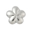 304 Stainless Steel Pendants, Flower Charm, Anti-Tarnish, Stainless Steel Color, 28.5x29.5x6.5mm, Hole: 5.5x3mm