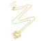 Brass Micro Pave Clear Cubic Zirconia Pendant Necklaces, Letter Q, 17.72 inch(450mm), Letter Q: 21x20mm