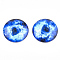 Starry Sky Pattern Printed Glass Cabochons, Half Round/Dome, Colorful, 25x6~6.5mm