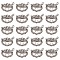 SUNNYCLUE 1 Box 50Pcs Mardi Gras Charms Masquerade Charms Party Antique Silver Tibetan Style Tiny Charm Feather Charms for Jewelry Making Charm Mardi Gras Carnival DIY Necklace Earrings Bracelet