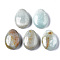Natural Amazonite Pendants, Teardrop, 25x18x8~9mm, Hole: 1.6mm