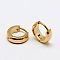 Personalized Unisex 304 Stainless Steel Huggie Hoop Earrings, Rose Gold, 8.5x9x2.5mm, Pin: 0.5mm