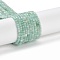 Natural Emerald Beads Strands, Cube, Faceted, Grade AAA, 2x2x2mm, Hole: 0.5mm, about 190~199pcs/strand, 15.47''(39.3cm)