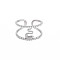 Non-Tarnish 304 Stainless Steel Snake Wide Open Cuff Ring for Women, Stainless Steel Color, US Size 7 1/4(17.5mm)