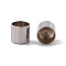 Tarnish Resistant 201 Stainless Steel Cord Ends, End Caps, Column, Stainless Steel Color, 8.5x9mm, Inner Diameter: 8mm