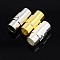 Brass Locking Tube Magnetic Clasps, Column, Mixed Color, 17x7~8mm, Hole: 6mm
