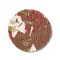 Halloween Imitation Leather Pendants, Flat Round, 40x1mm, Hole: 1.5mm