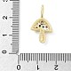 Латунные микро проложить кубического циркония подвески KK-S514-04F-G-3