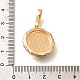 Подвески из латуни с микропаве из циркония KK-R212-03G-04-3