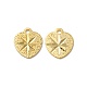 Фактурные подвески из латуни KK-O143-07G-2