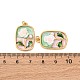Подвески из нержавеющей стали 304 с эмалью STAS-U061-45G-3