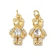 Латунные микро проложить кубического циркония подвески KK-Q068-59G-1