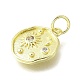 Латунные микро проложить кубического циркония подвески KK-V007-34G-2