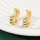 Латунные серьги-кольца EJEW-G446-03G-2