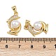 Латунные микро проложить кубического циркония подвески KK-A269-13G-3