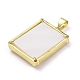 Латунные подвески из ракушек KK-D042-02D-G-2