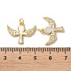 Латунные микропаве прозрачные подвески с фианитом KK-B083-33F-G-3