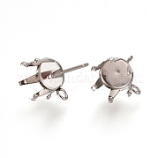 Серьги-гвоздики из нержавеющей стали марки 304 STAS-L238-026A-P